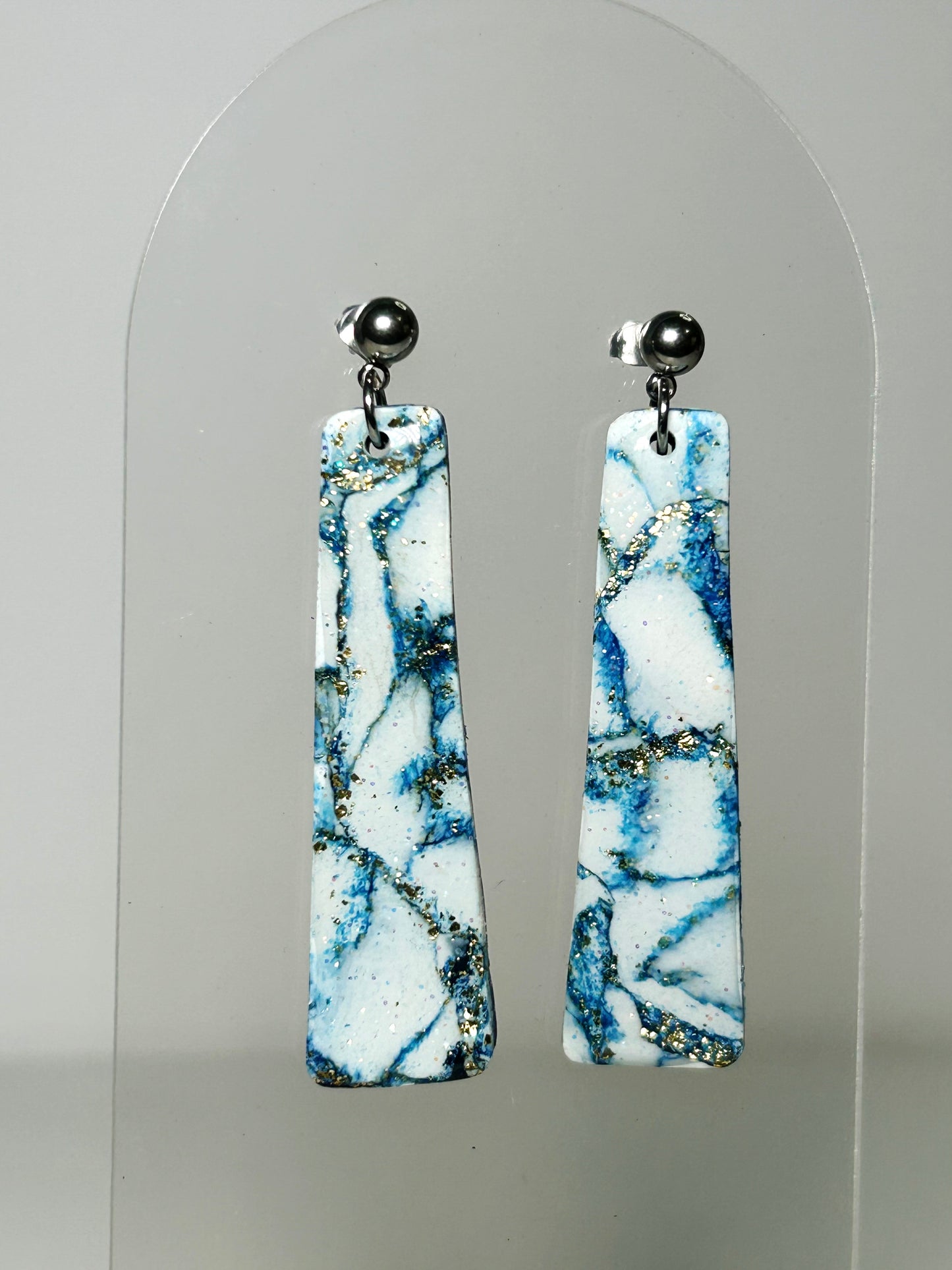 Navy & White Marble