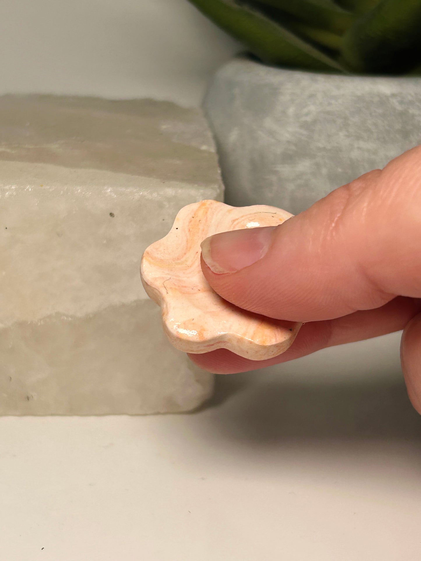 Orange Swirl Worry Stone