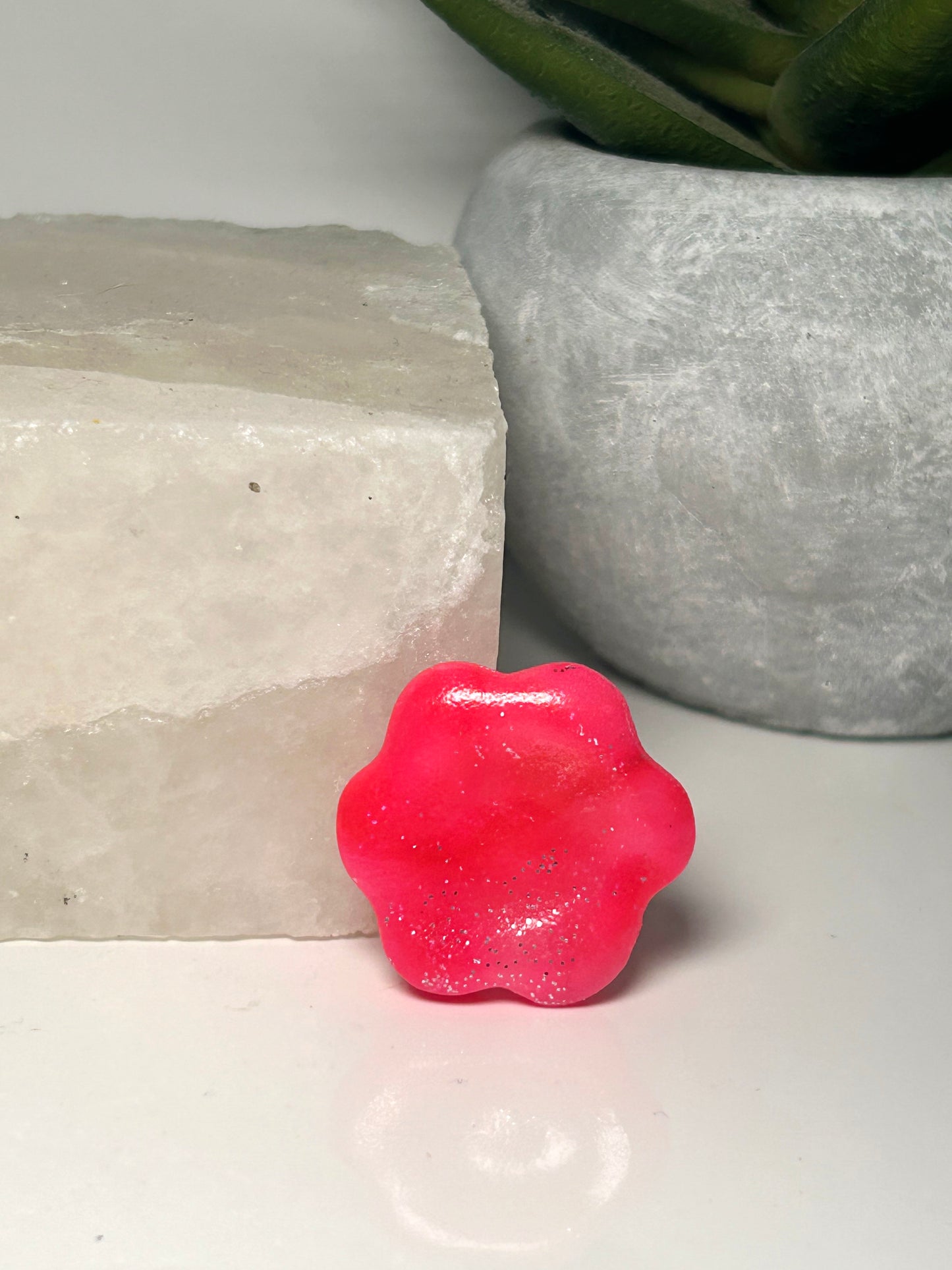 Neon Pink Worry Stone