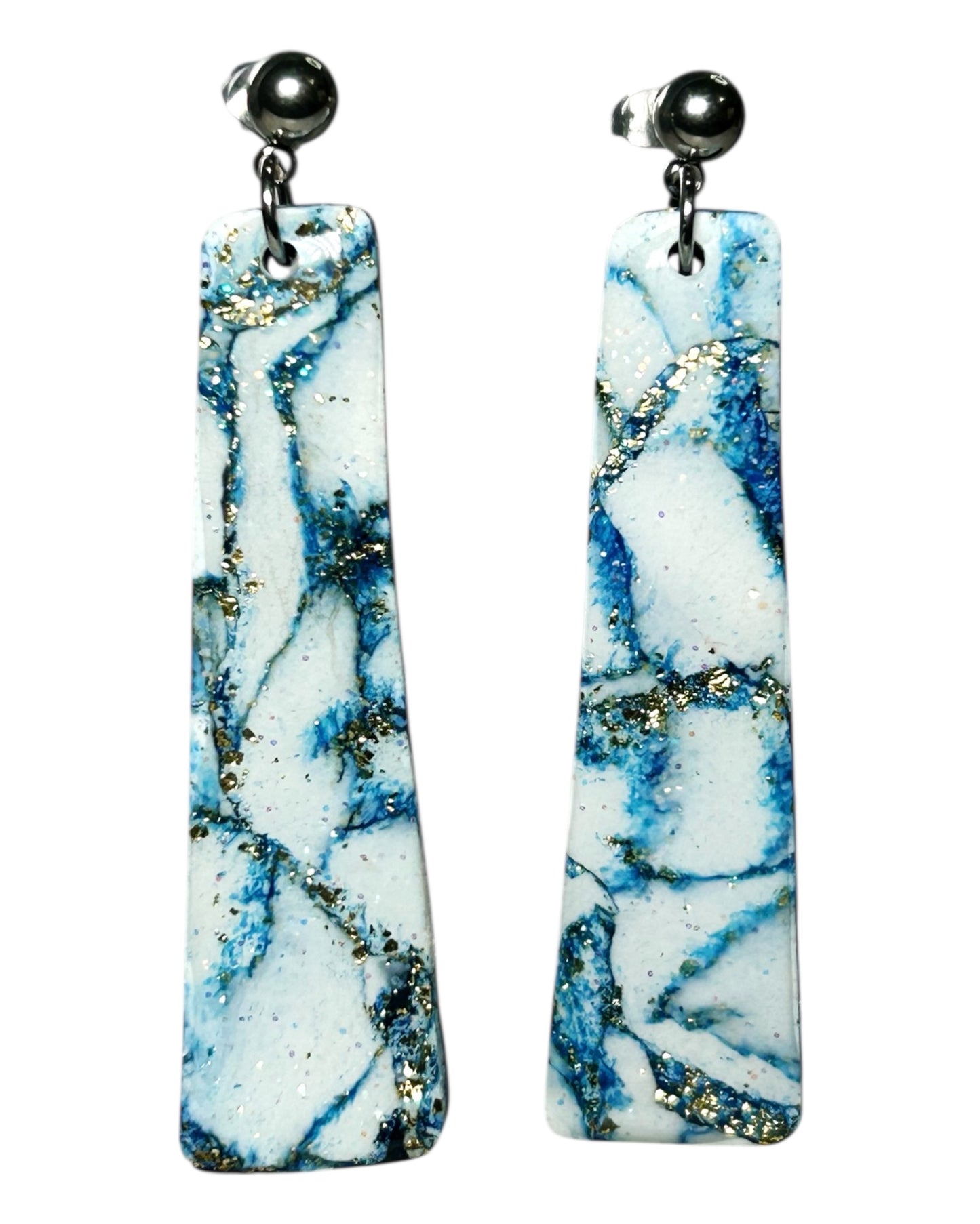 Navy & White Marble
