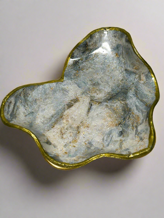 Gray Swirl Trinket Tray