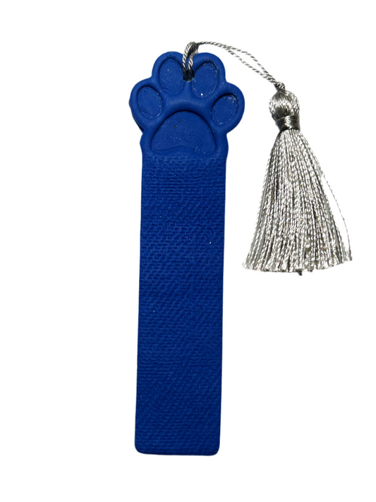 Blue Paw Bookmark