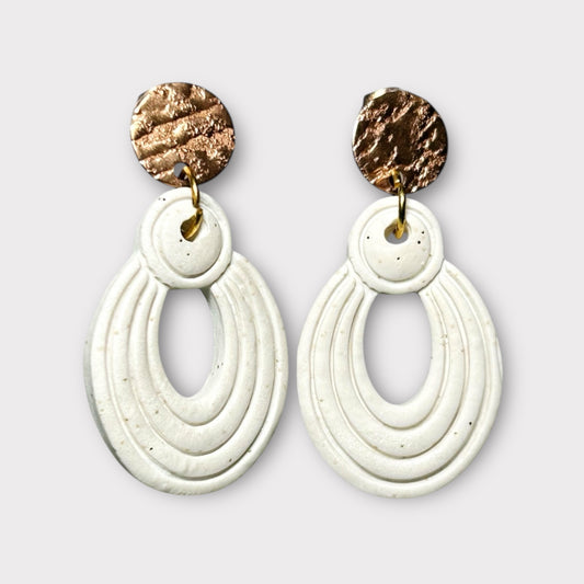 White and Rose Gold Dangles