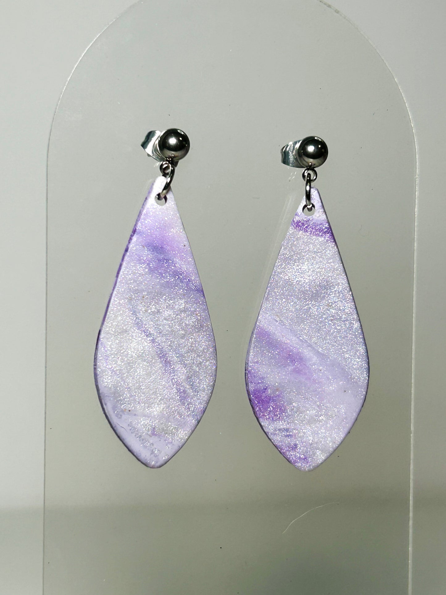 Purple Pearl Dangles