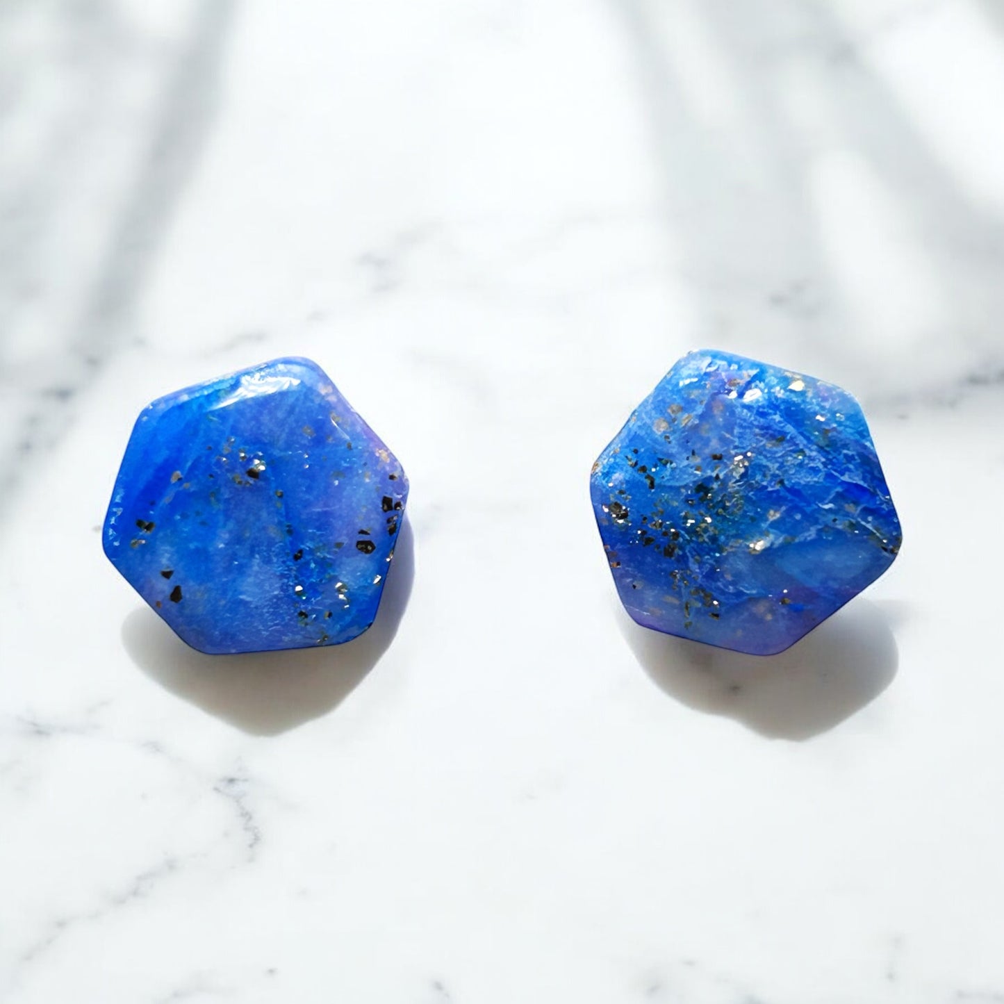 Blue Sparkle Stud