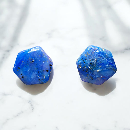 Blue Sparkle Stud