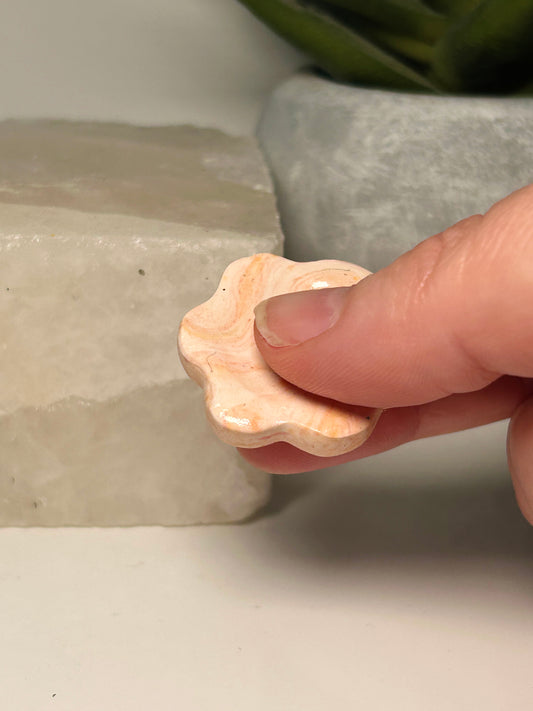 Orange Swirl Worry Stone