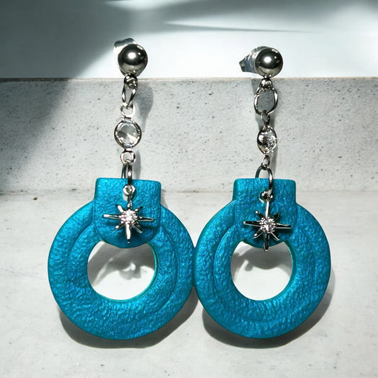 Peacock Starburst Dangles
