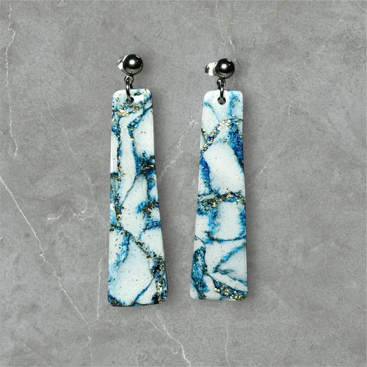Navy & White Marble