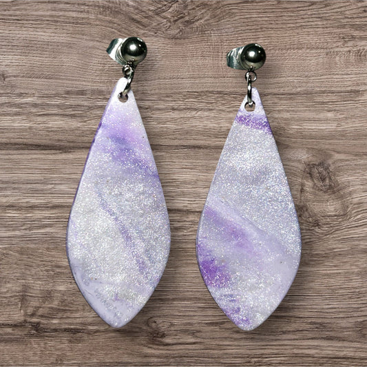 Purple Pearl Dangles