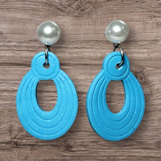 Blue Pearl Dangles